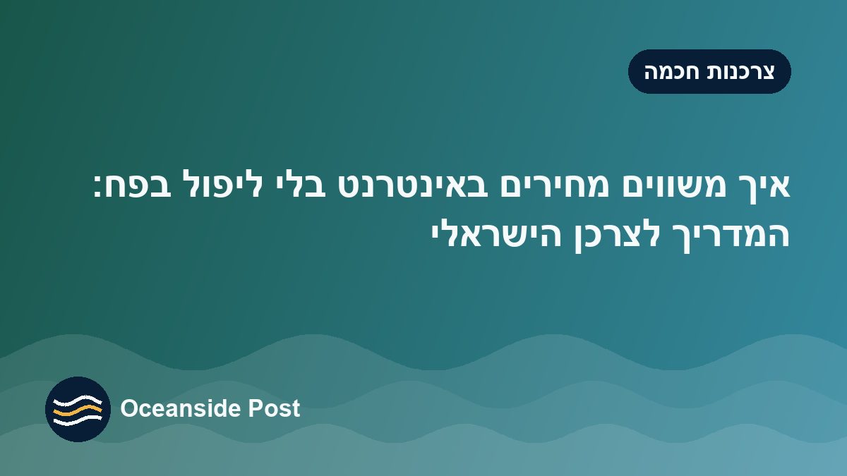 איך משווים מחירים באינטרנט בלי ליפול בפח: המדריך לצרכן הישראלי