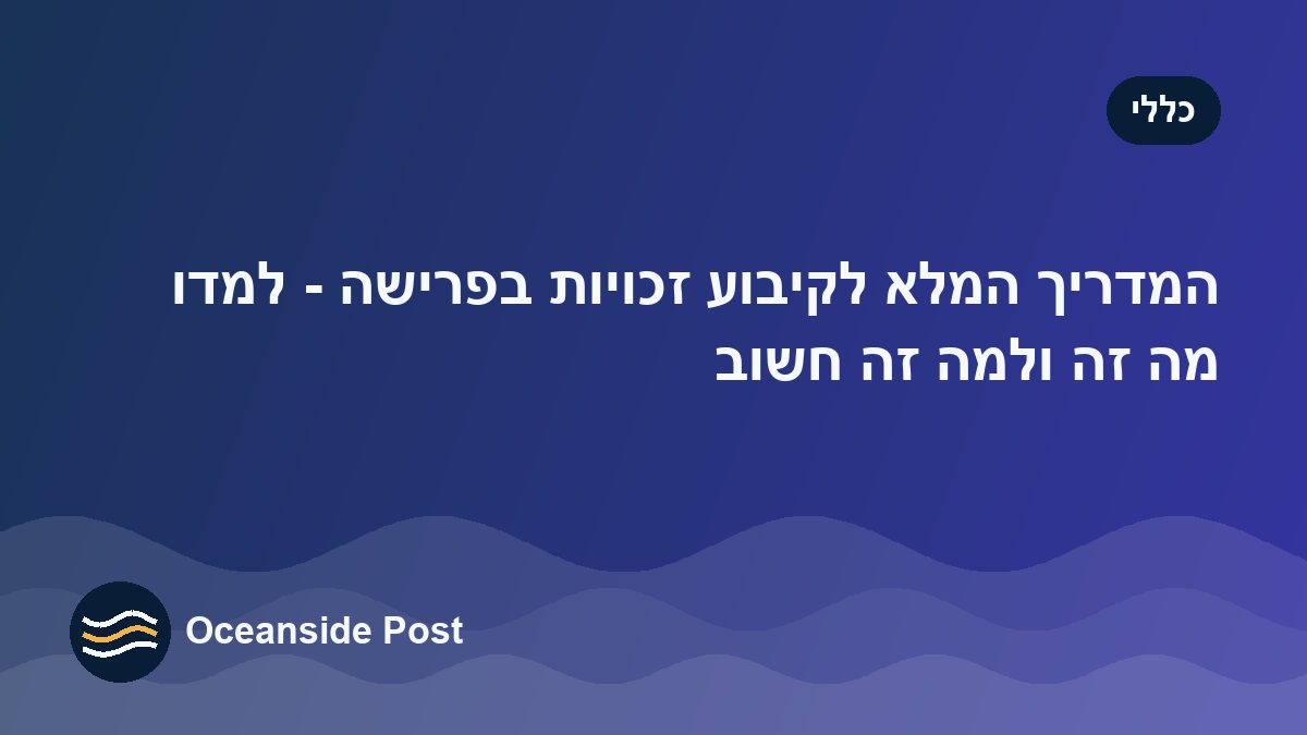 המדריך המלא לקיבוע זכויות בפרישה - למדו מה זה ולמה זה חשוב